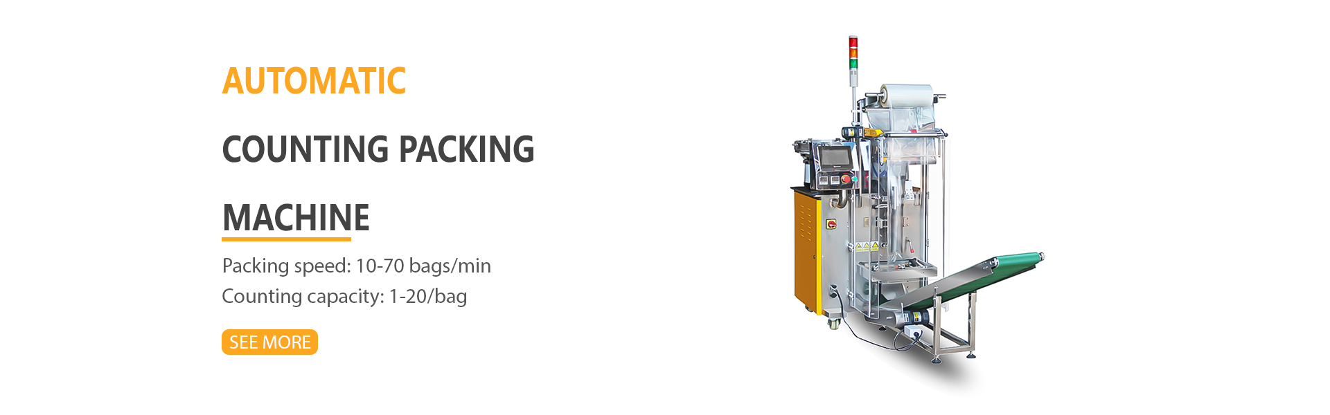 Automatic counting packaging machine